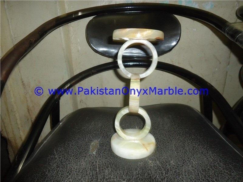 Onyx Ring Shaped Candle Holder Tea Lights