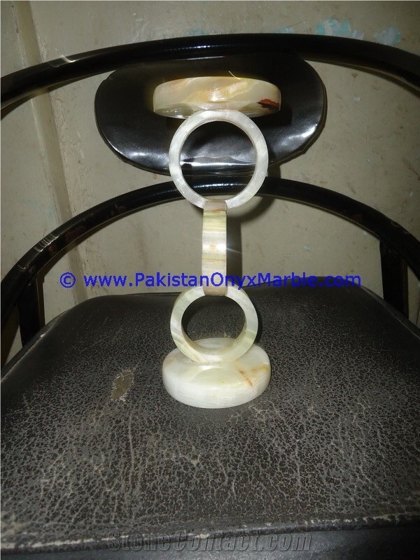 Onyx Ring Shaped Candle Holder Tea Lights