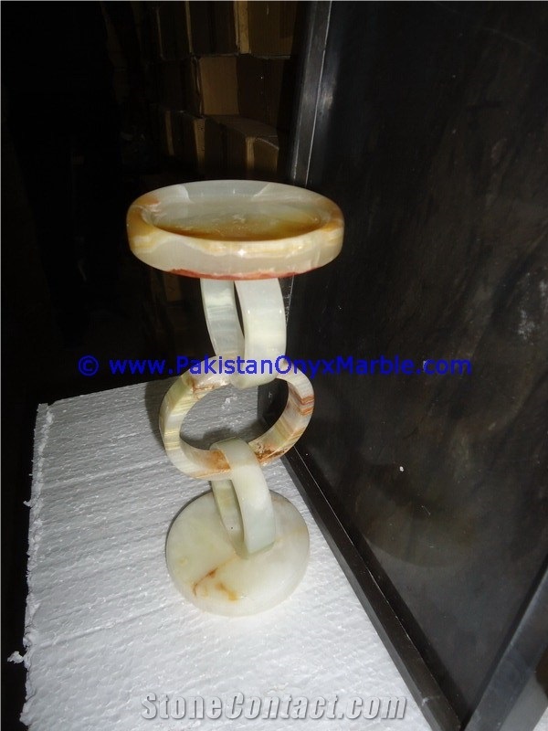 Onyx Ring Shaped Candle Holder Tea Lights