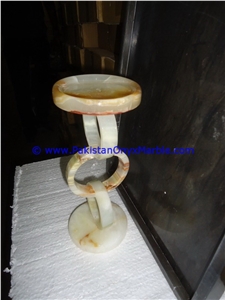 Onyx Ring Shaped Candle Holder Tea Lights