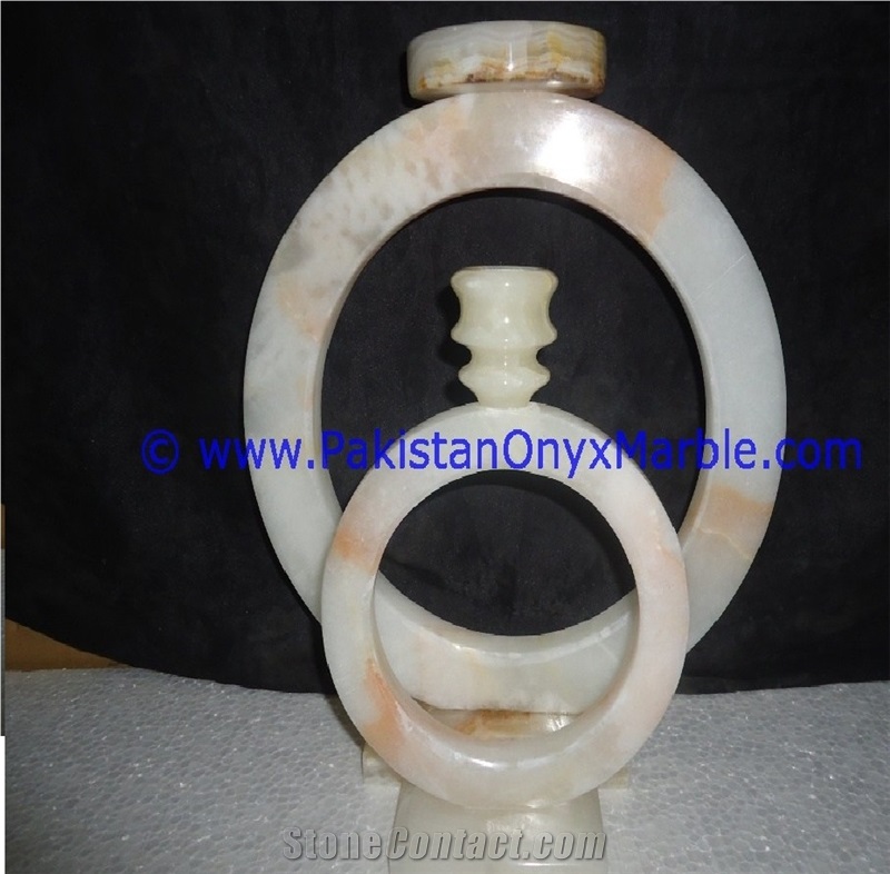 Onyx Ring Shaped Candle Holder Tea Lights