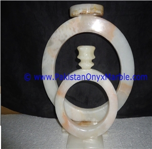Onyx Ring Shaped Candle Holder Tea Lights