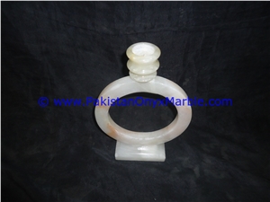 Onyx Ring Shaped Candle Holder Tea Lights