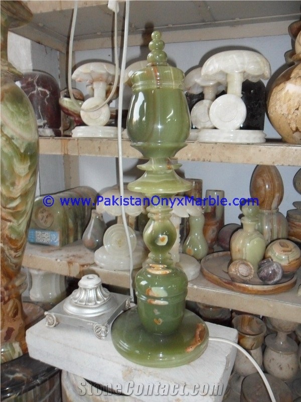 Onyx Vases Umbrella Flower Tree Shaped Lamp