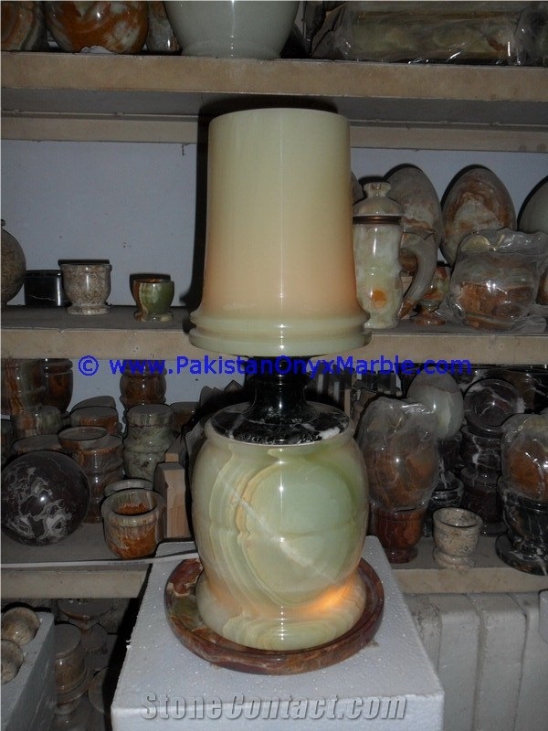 Onyx Vases Umbrella Flower Tree Shaped Lamp