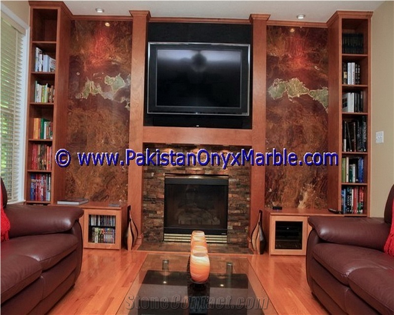 Traditional & Classic Styles Multi Red Onyx Fire