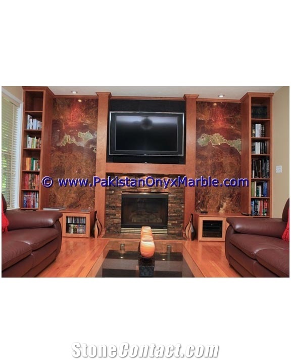 Traditional & Classic Styles Multi Red Onyx Fire