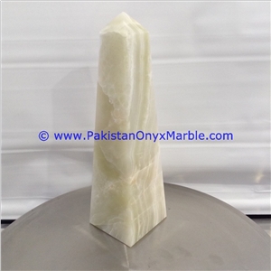 White Onyx Obelisks