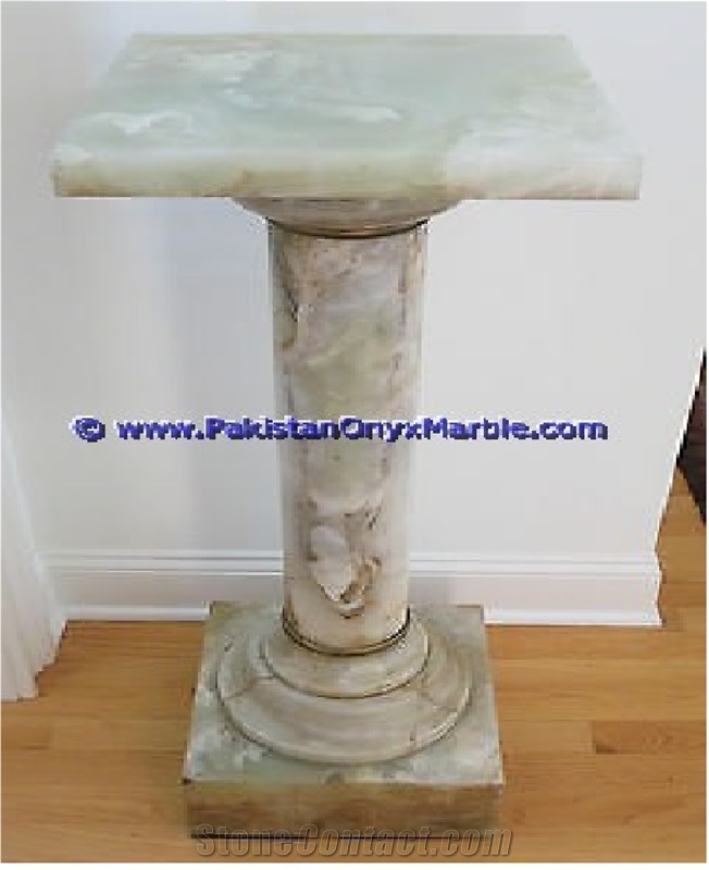 White Onyx Pillars and Columns Wholesale