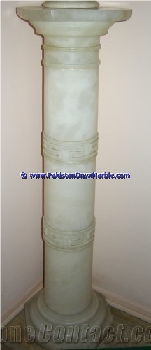 White Onyx Pillars and Columns Wholesale