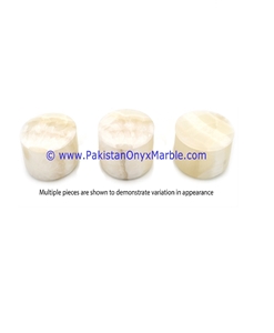 White Onyx Round Jewelry Box Trinket