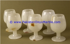 White Onyx Wine Glasses