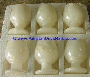 White Onyx Wine Glasses