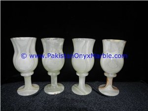 White Onyx Wine Glasses