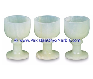 White Onyx Wine Sherry Glasses