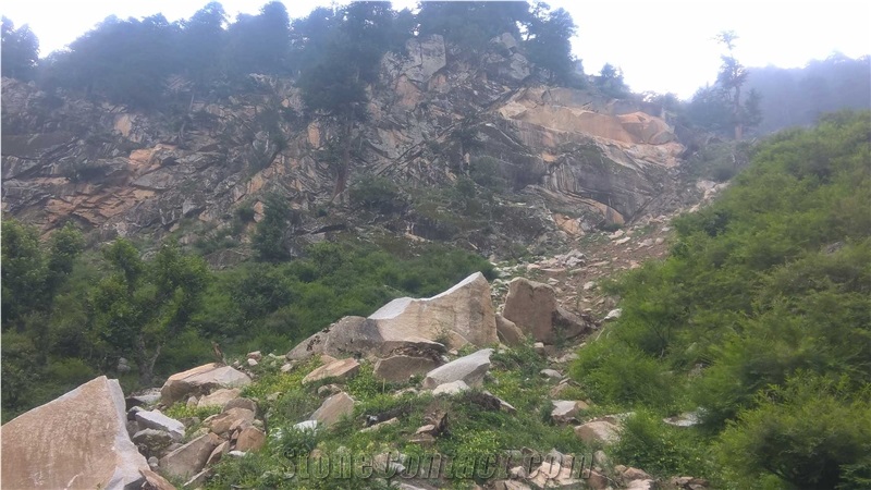 Pink Granite Blocks
