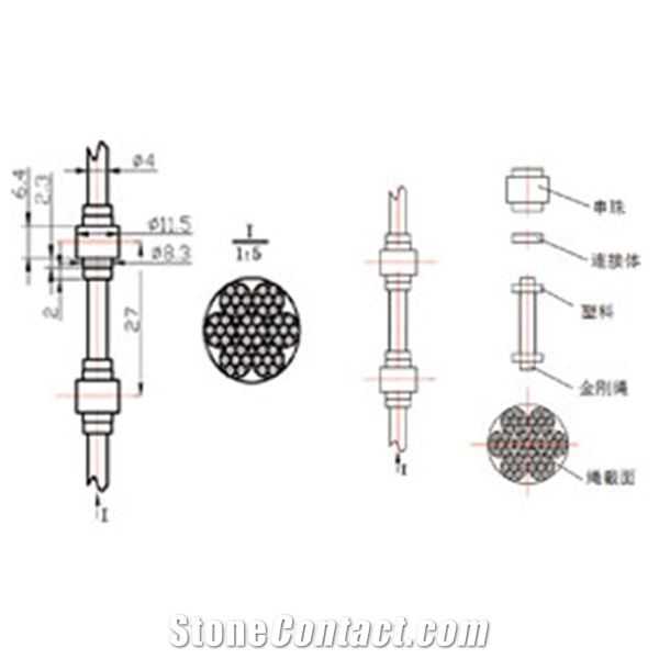 Mine Quarry Granite Mountain Block Cut Wire Saw