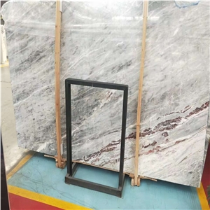China Blue Ice Marble Stone Slab and Tile