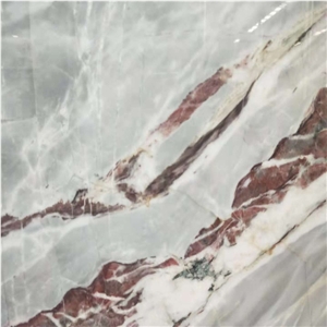 China Blue Ice Marble Stone Slab and Tile