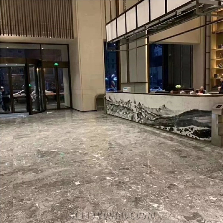 China Hot Selling Athena Grey Marble Stone Slabs