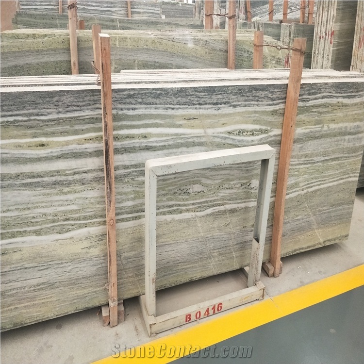 China Jade Wood White Marble Stone Slabs