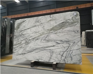 China Polished Clivia White Marble Slabs for Floor
