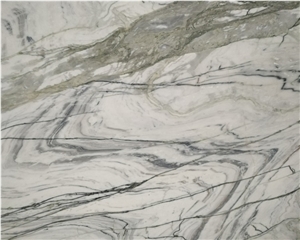 China Polished Clivia White Marble Slabs for Floor