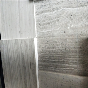 Chinese White Wood Marble Mosaic Wall Tiles Design