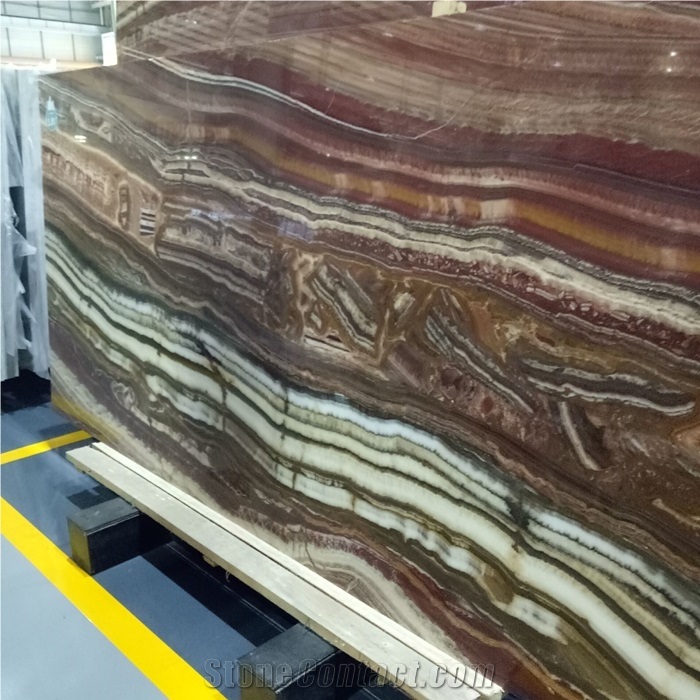 Natural Material Ruby Red Marble Stone Big Slabs