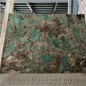 Natural Stone Amazon Green Granite Slabs