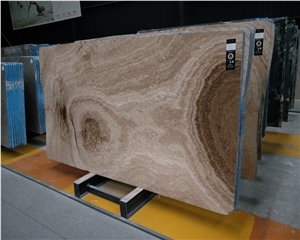 Polished Ancient Wood Veins Brown Marble Slabs Polished Ancient Wood Veins Brown Marble Slabs