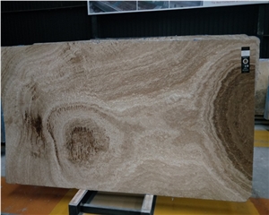 Polished Ancient Wood Veins Brown Marble Slabs
