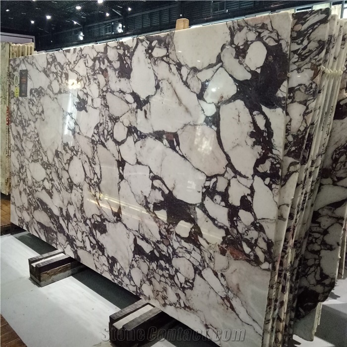 Polished Red Arabescato Net Quartzite Stone Slabs