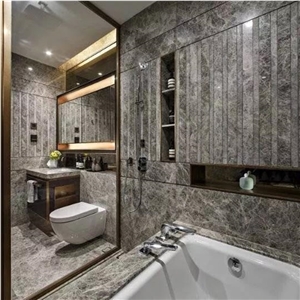 Silver Fox Marble Slabs for Bathroom Design