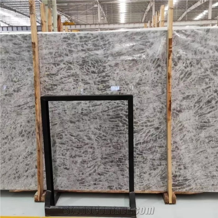 Silver Fox Marble Slabs for Bathroom Design