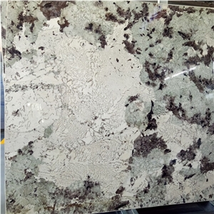 White and Green Silver Fox Mountain Granite