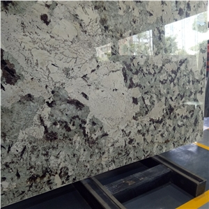 White and Green Silver Fox Mountain Granite