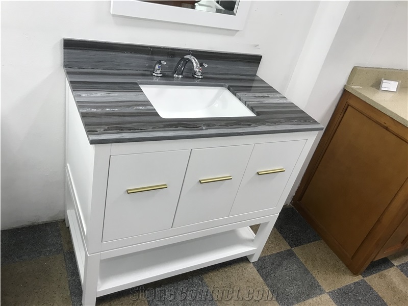 India Palissandro Blue Marble Bath Vanity Tops