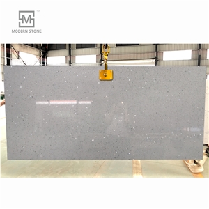 Artificial Quartz Slabs Big Grain Diamond Stone