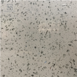 Artificial Quartz Slabs Big Grain Diamond Stone