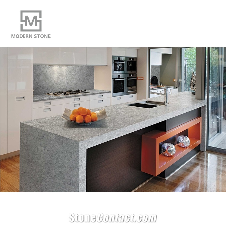 Best Price China Engineered Grey Quartz Stone