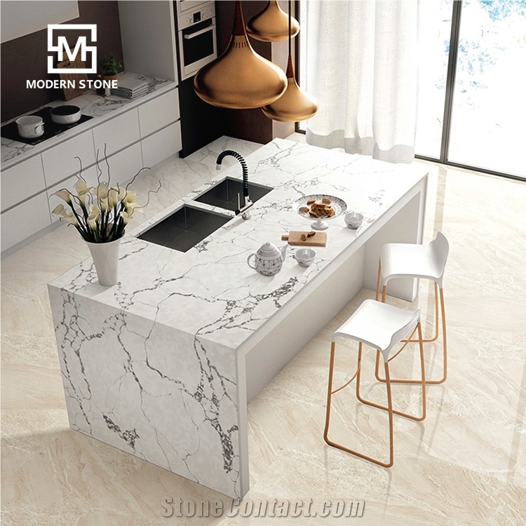 Big Size Solid Quartz Stone Worktop Surface