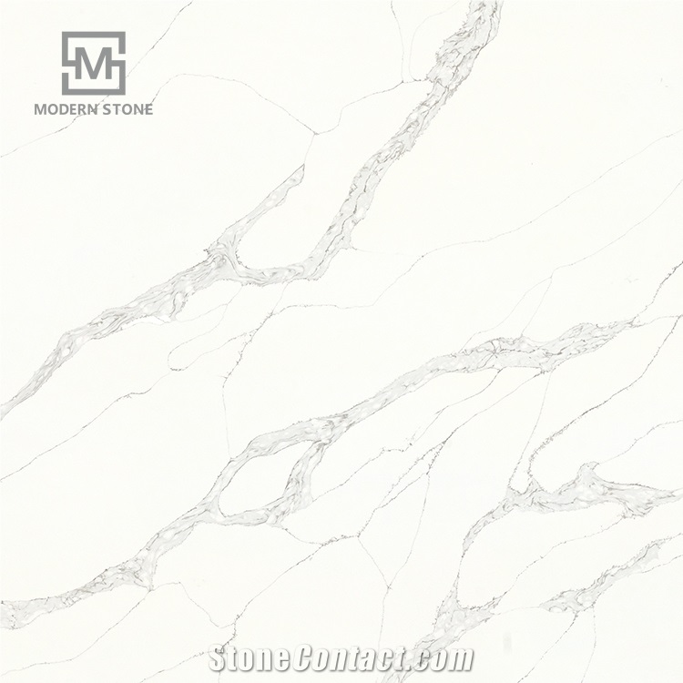 Calacatta Quartz for Kitchen Countertop