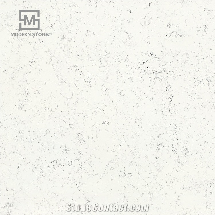 Engineered Black Vein White Quartz Stone Slab