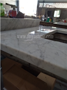Bianco Carrara Marble Vanity Top