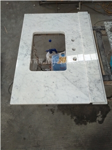 Bianco Carrara Marble Vanity Top
