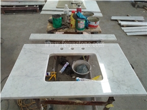 Bianco Carrara Marble Vanity Top