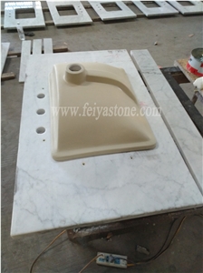 Bianco Carrara Marble Vanity Top