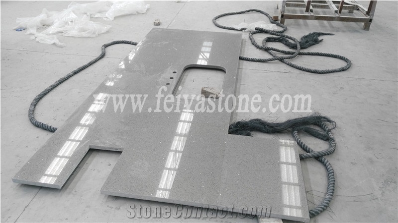Quartz Grey Countertop for Project