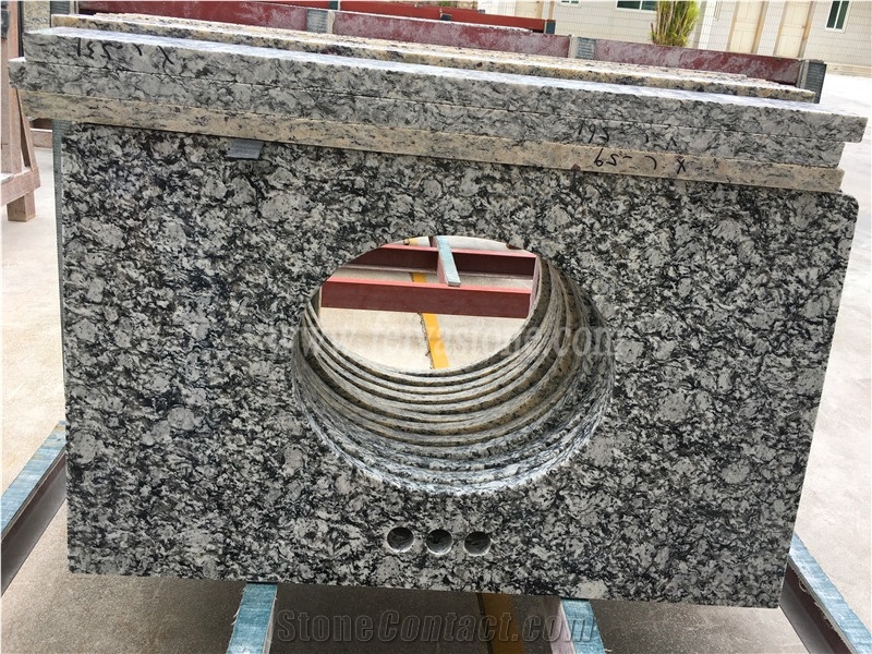 Wave White Vanity Top